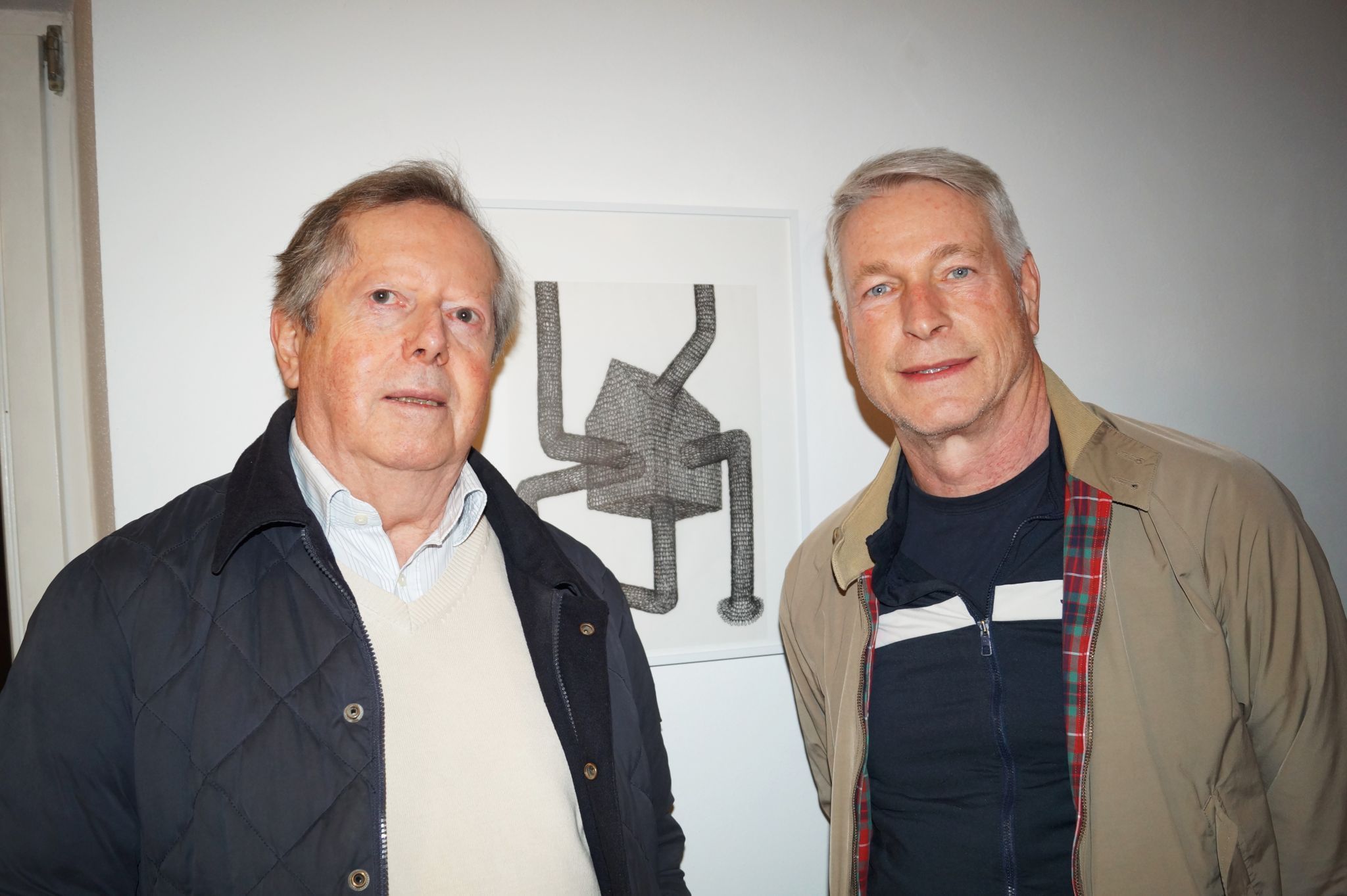 Elgar Beltz und Künstler Marco Spitzar unterhielten sich über Kunst