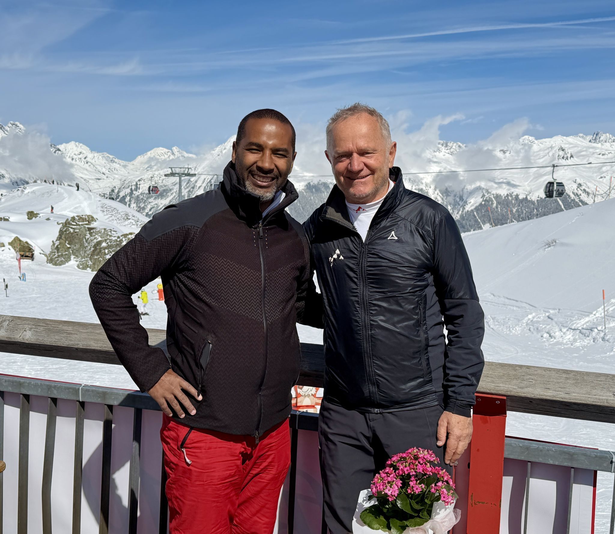 Fußball Legende Cacau und GF Peter Marko