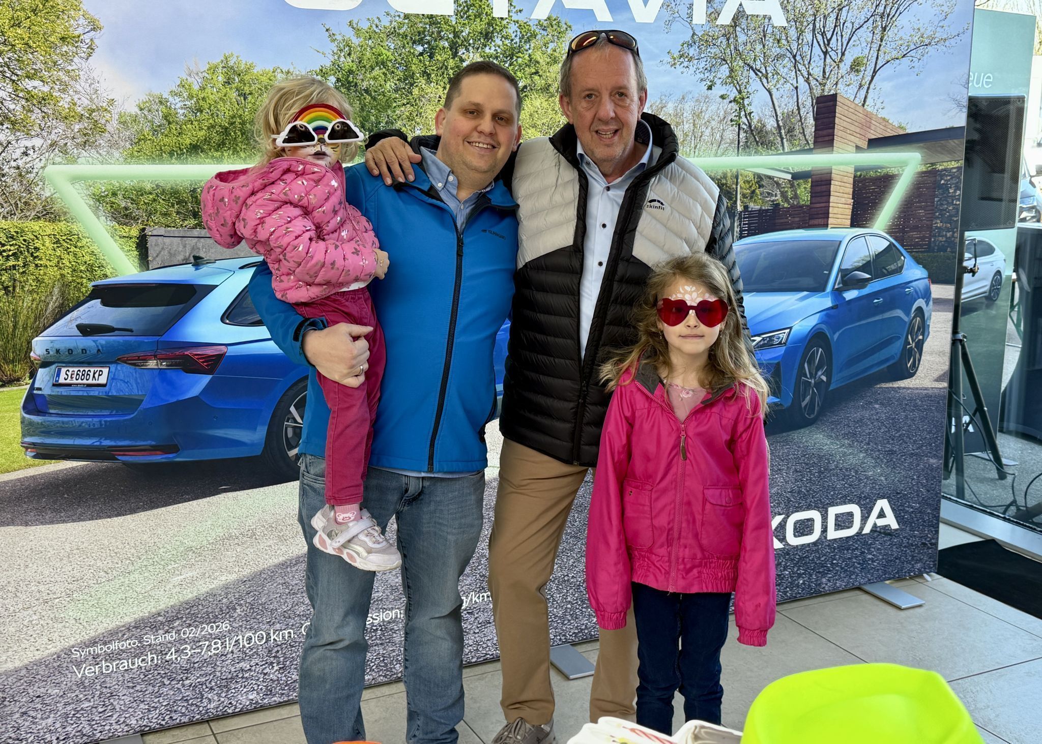 Familien Tag : Lea, Christian, Bernd und Mia Riedmann