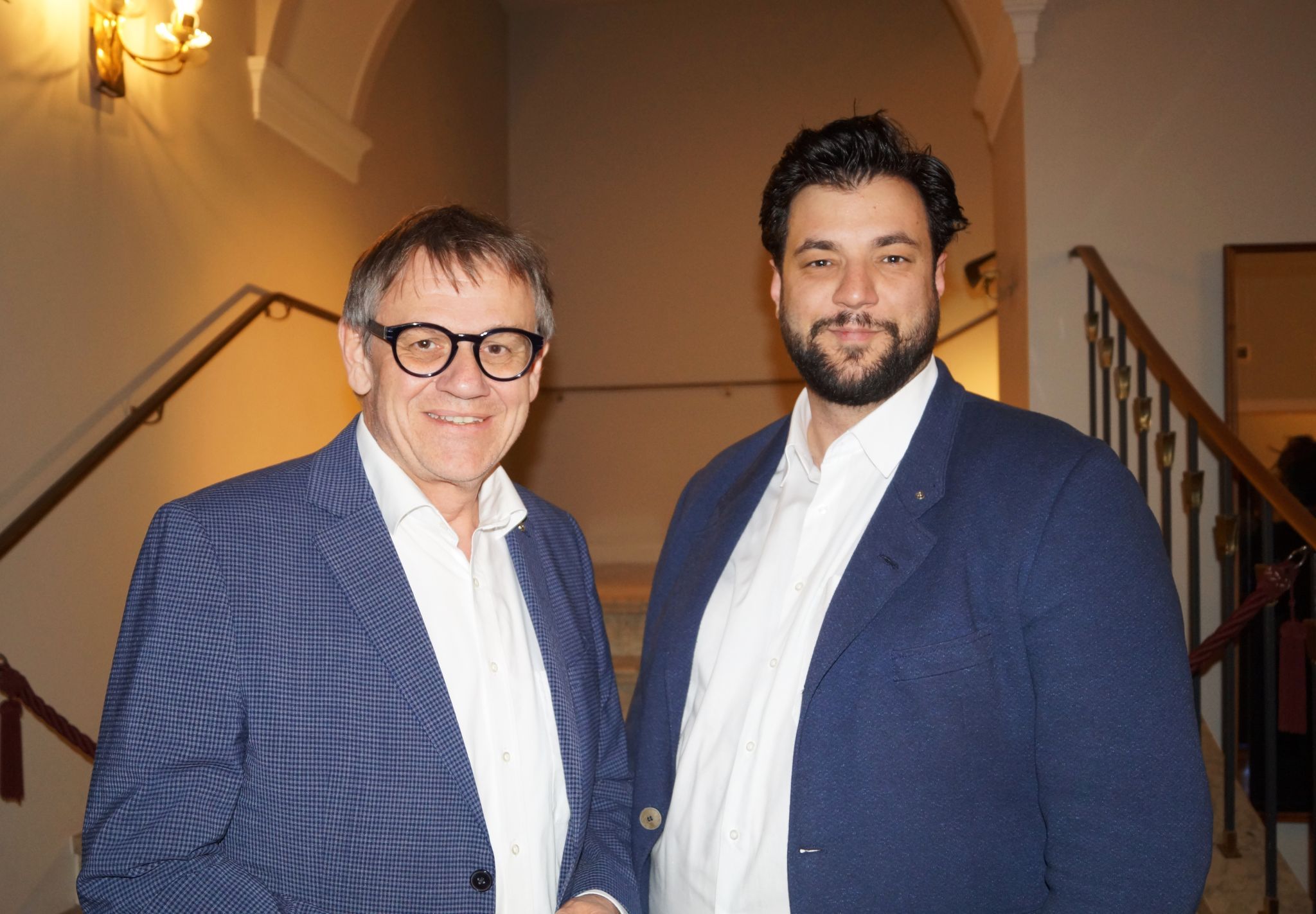 Politikergespräche hielten Christoph Thoma und Cenk Dogan