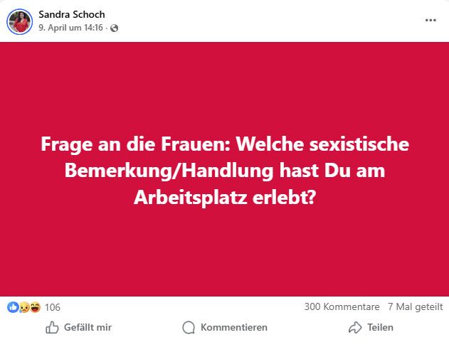 Über 100 Frauen berichten von sexuellen Übergriffen im Job