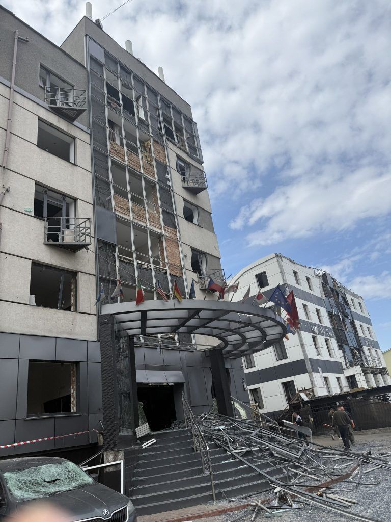 Bregenzer erlebte Drohnenangriff in Kiew mit: "Die Fensterscheiben im Luftschutzraum haben gewackelt"