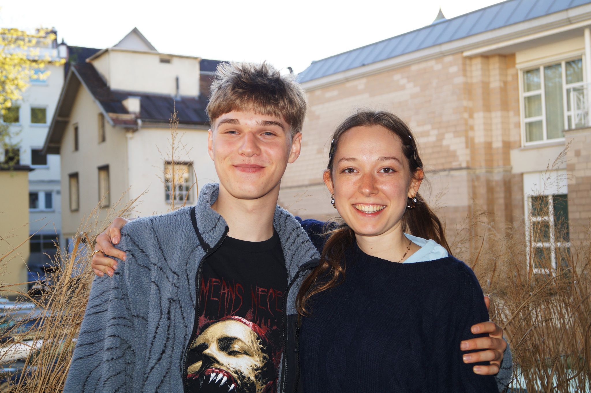 Martin Kaufmann und Landestheater-Schauspielerin Josepha Yen