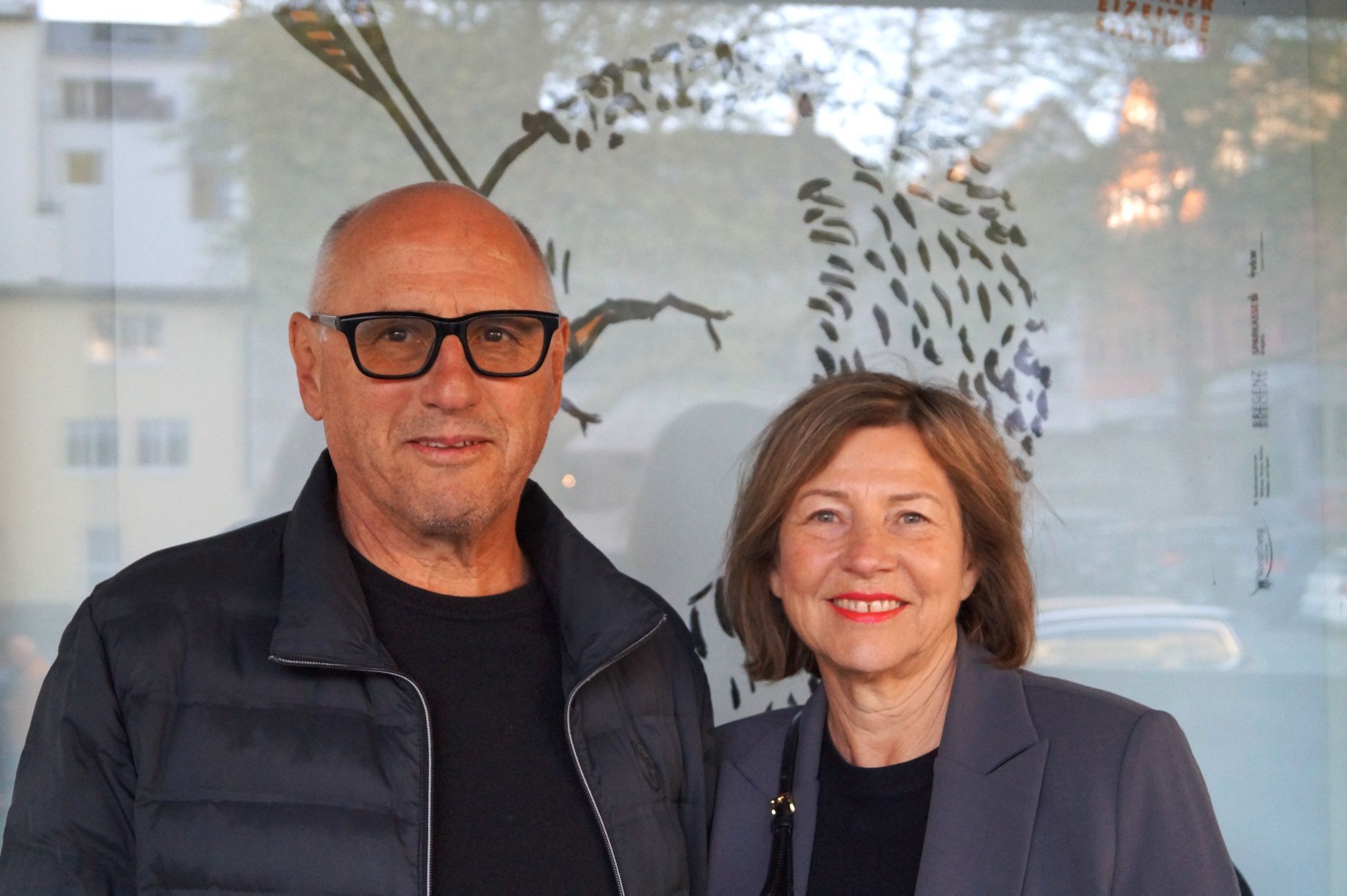 Der Obmann des Jüdischen Museums Romuald Kopf kam mit Gattin Maria