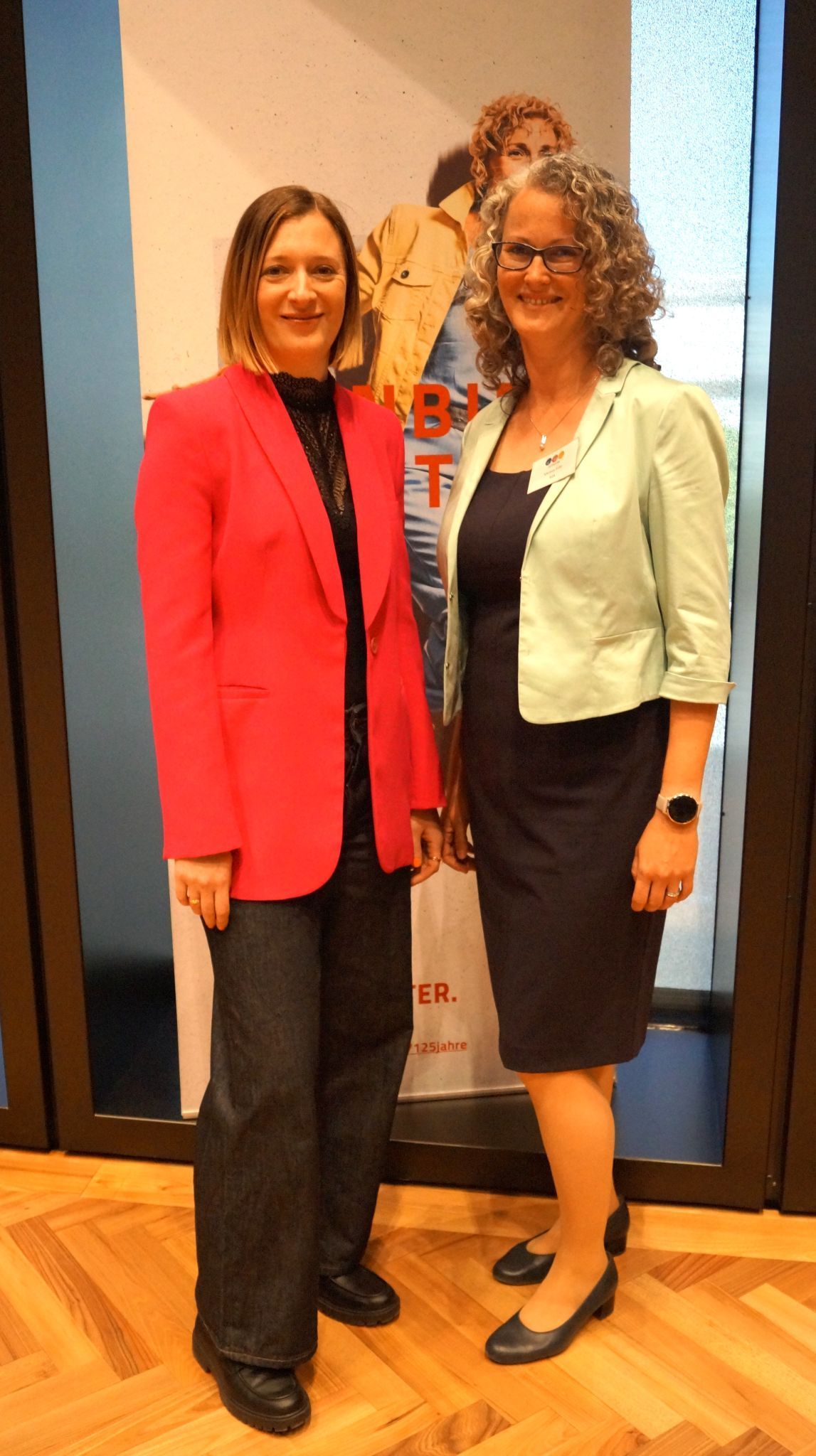 Elisabeth Haschberger von der Stadt Dornbirn und Verena Fritz (HLS)