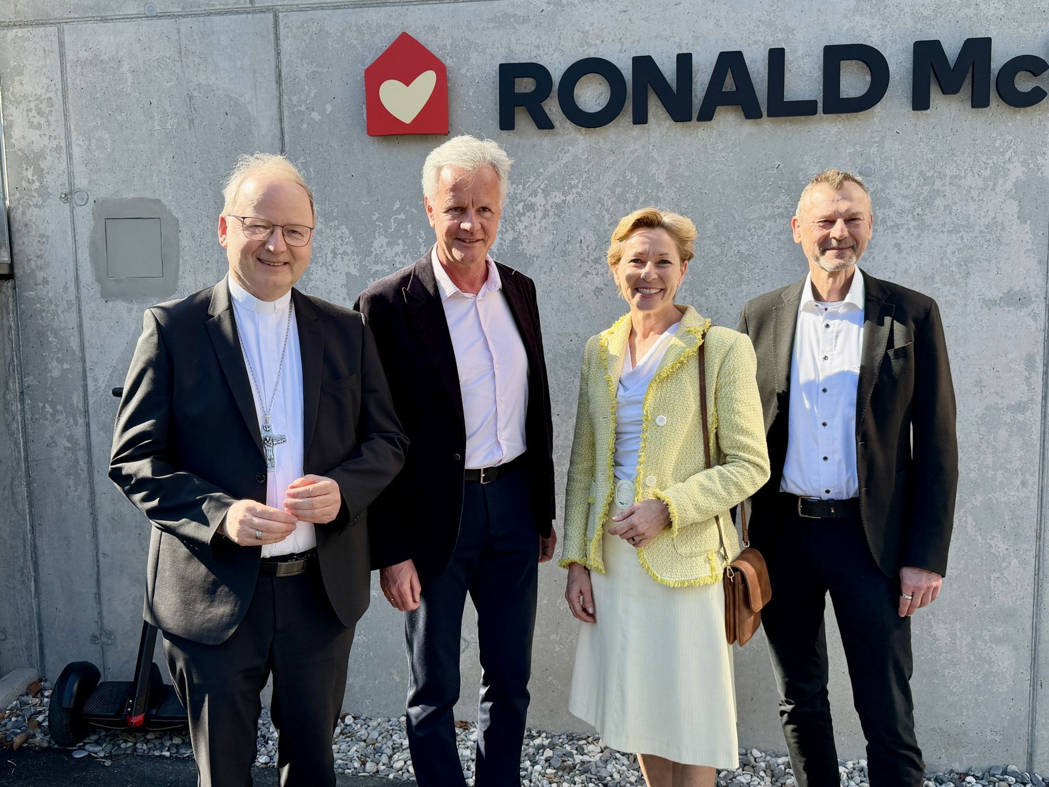 Bischof Benno Elbs, Gerald Fleisch, Martina Rüscher, Peter Fraunberger