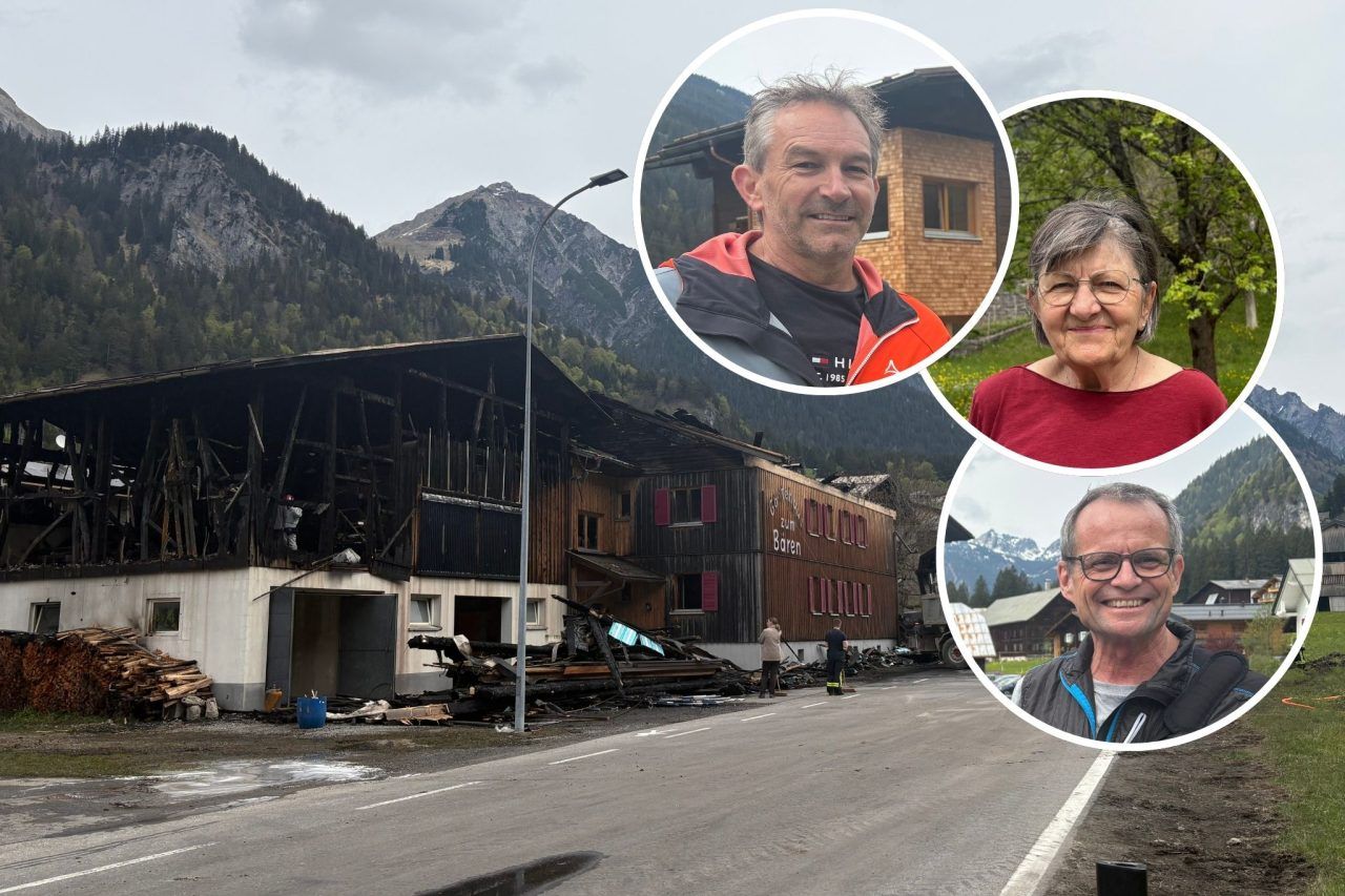"Zehn Meter hohe Flammen": So erlebten Augenzeugen den Brand in Wald am Arlberg