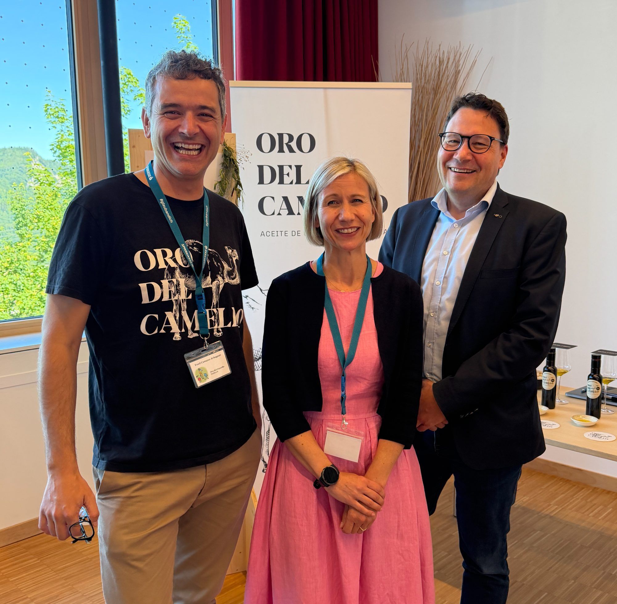 Gut aufgelegt: Antonio Romero, Stefanie Brugger, Stefan Fischnaller