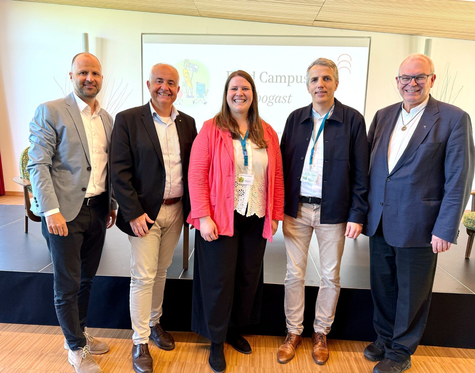 Begeistert: Marco Tittler, Manfred Böhmdorfer, Stefanie Sturn, Daniel Mutschlechner, Hubert Lenz