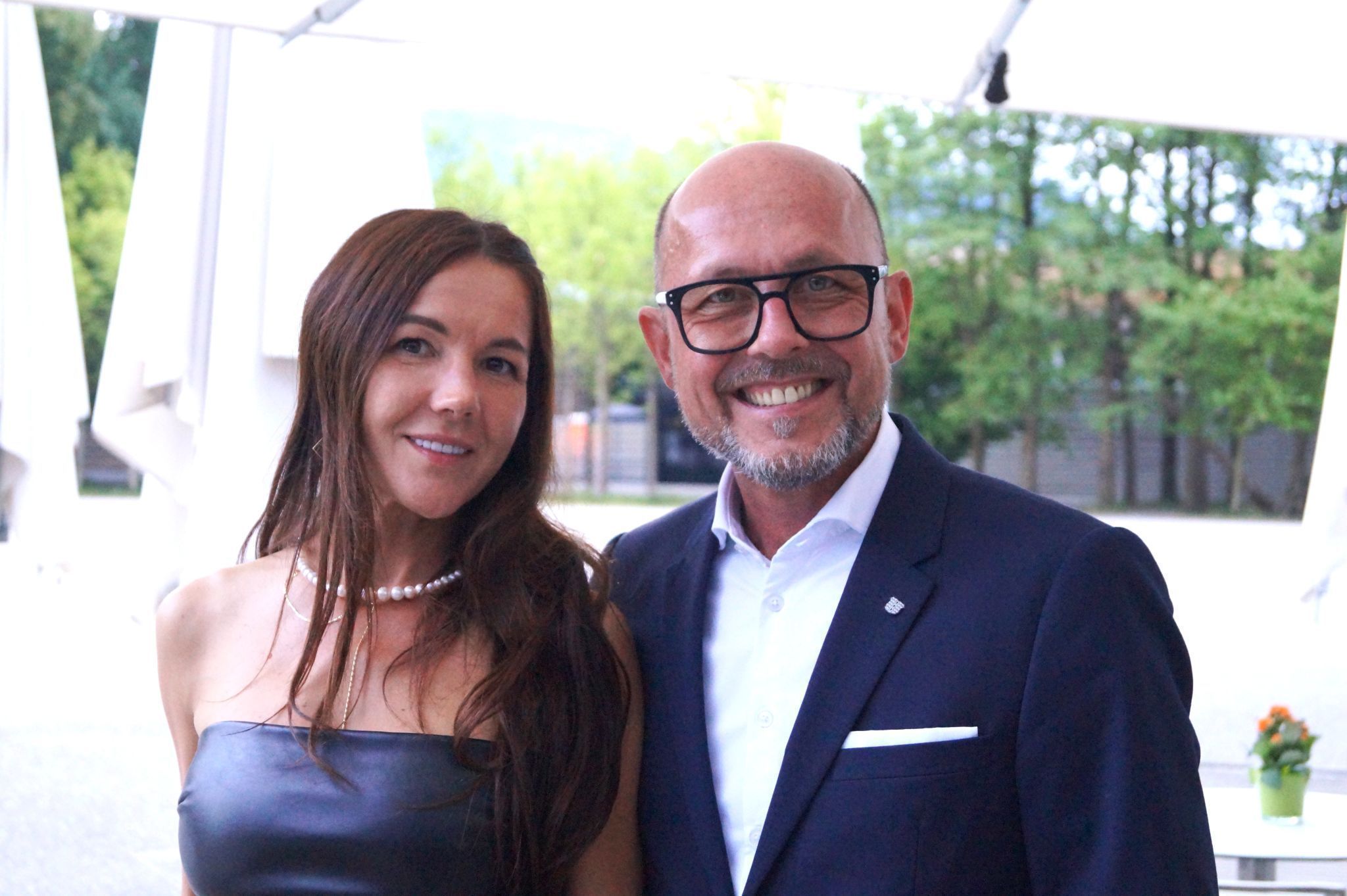 Elena Lazarschuk und Bürgermeister Michael Ritsch waren begeistert von so viel jungen Talenten
