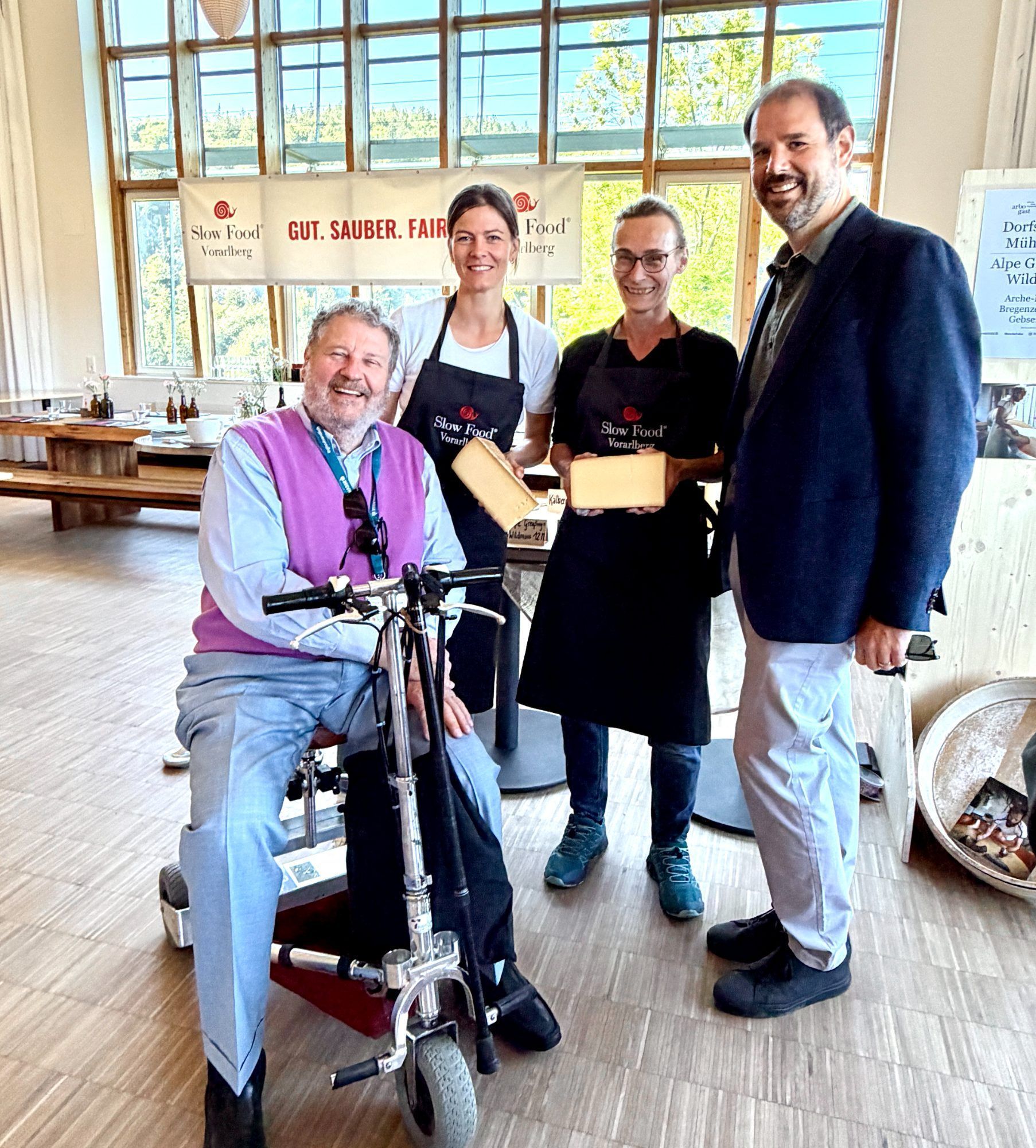 Käse Größen: Josef Rupp, Simone Jäger, Herlinde Simma, Christoph Abbrederis
