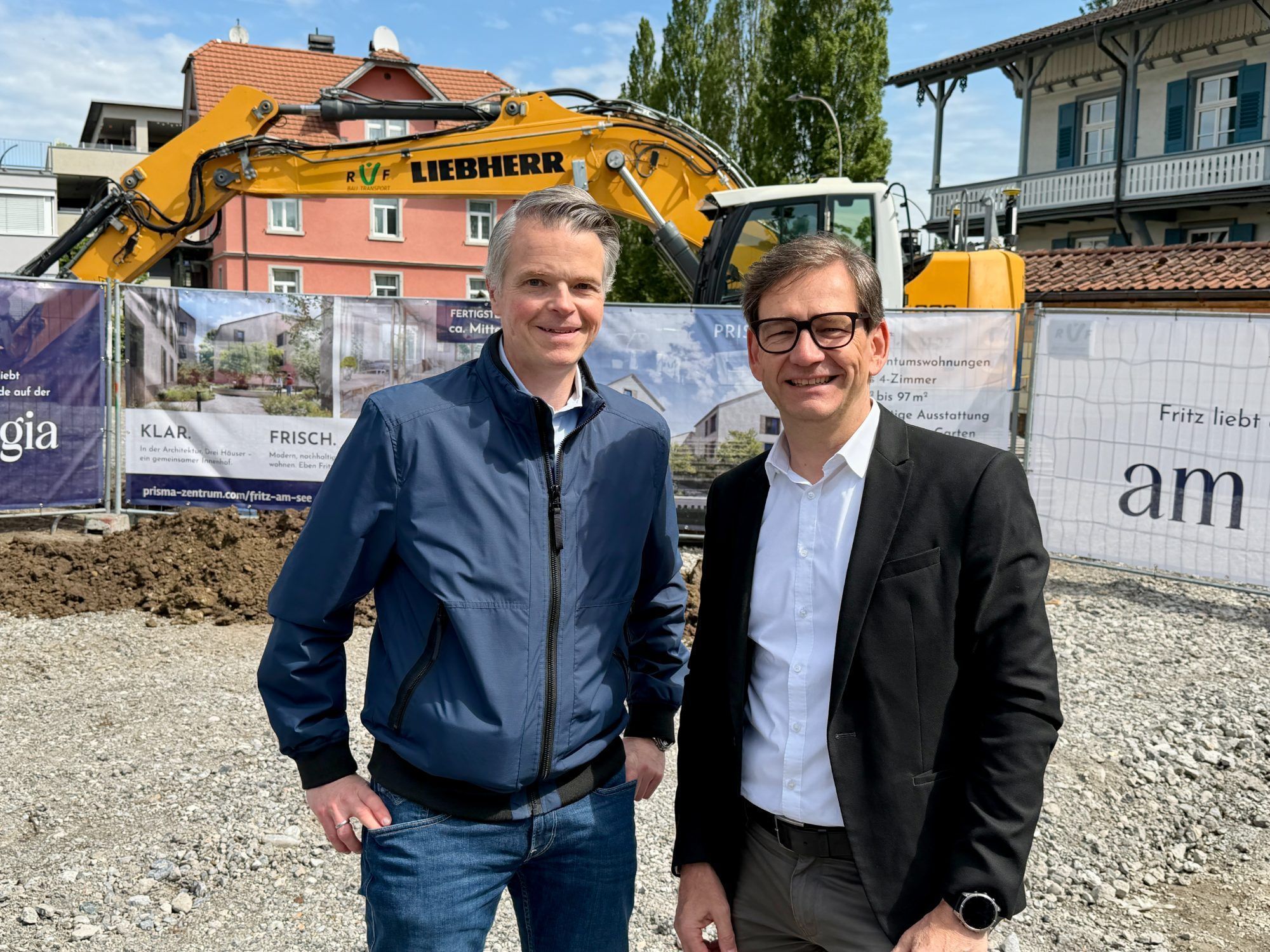 Alexander Frischmann und Projetleiter Christoph Rüf