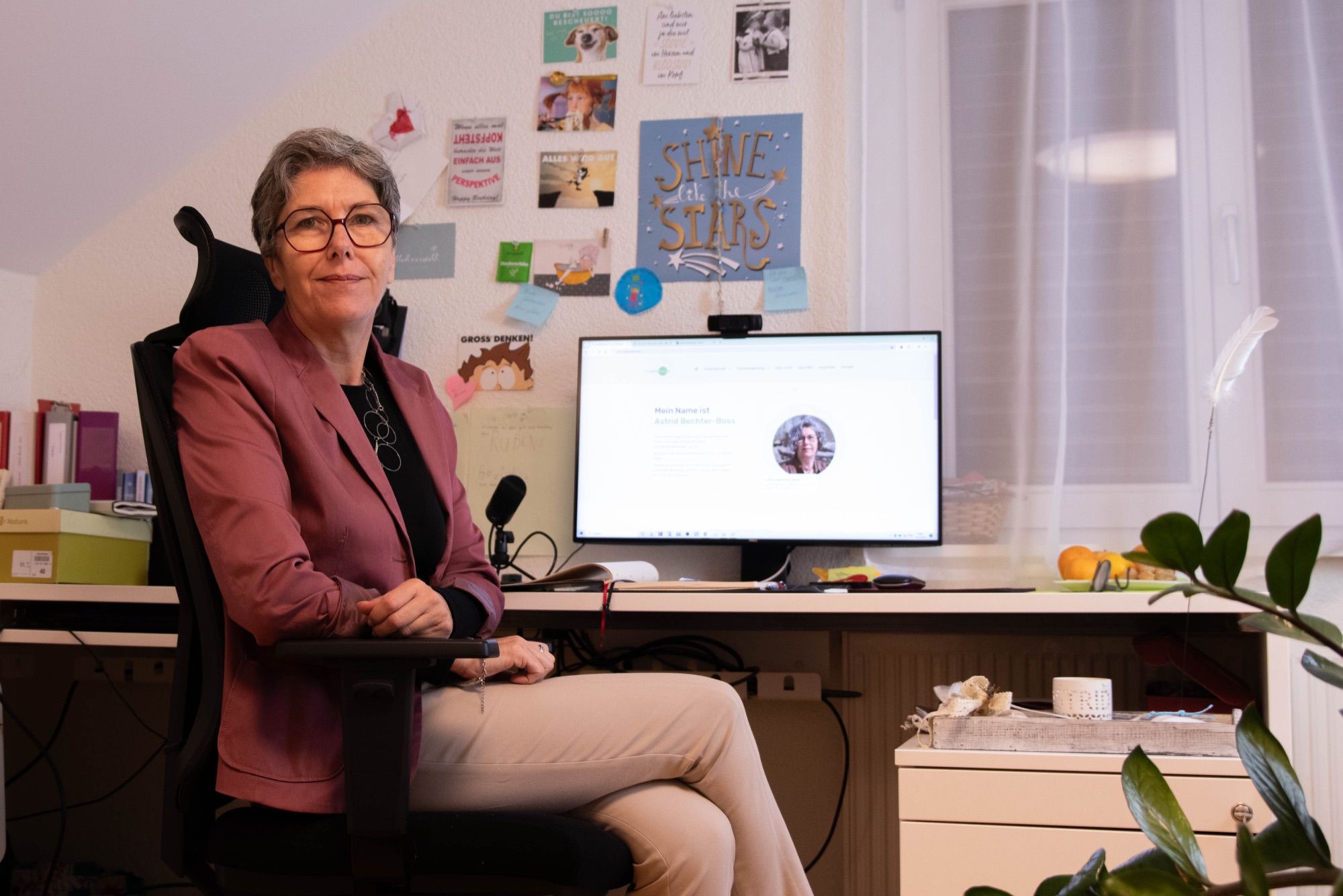 Astrid Bechter-Boss in ihrem Coaching-Büro.