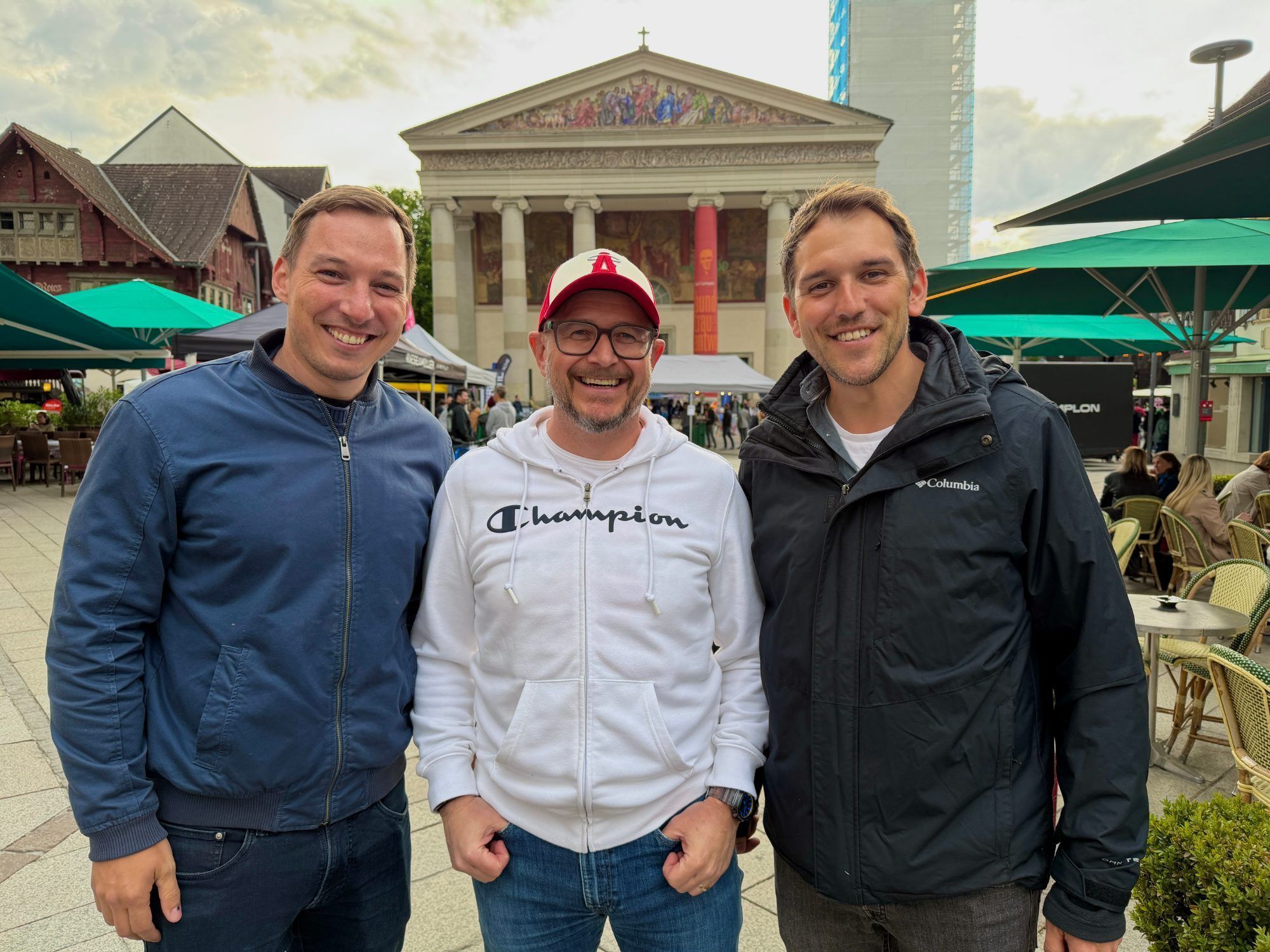 Begeistert: Marcel Drexel, Philipp Wüstner, Michael Rüdisser