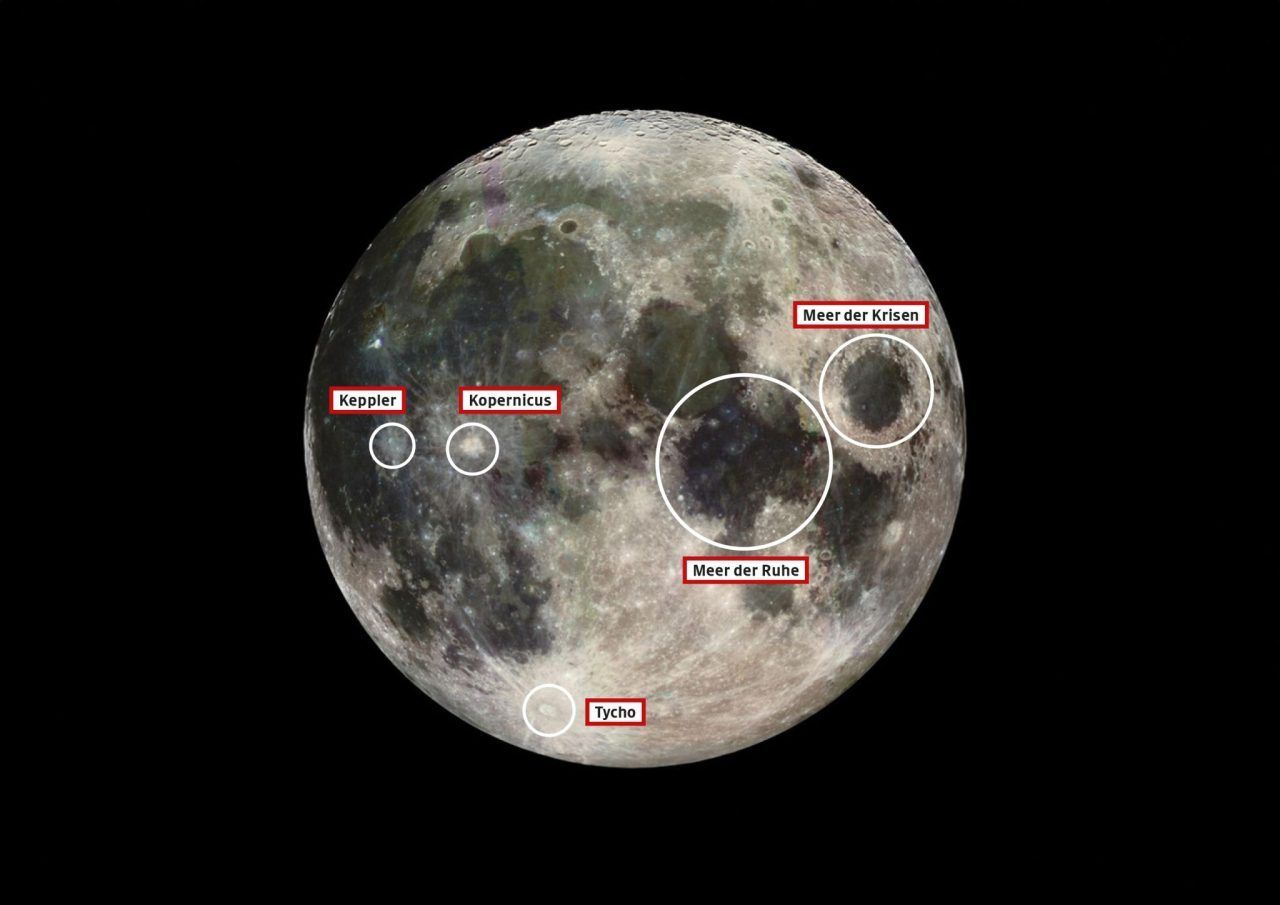 Heute ist Vollmond: So lassen sich Krater und Mondmeere am besten beobachten