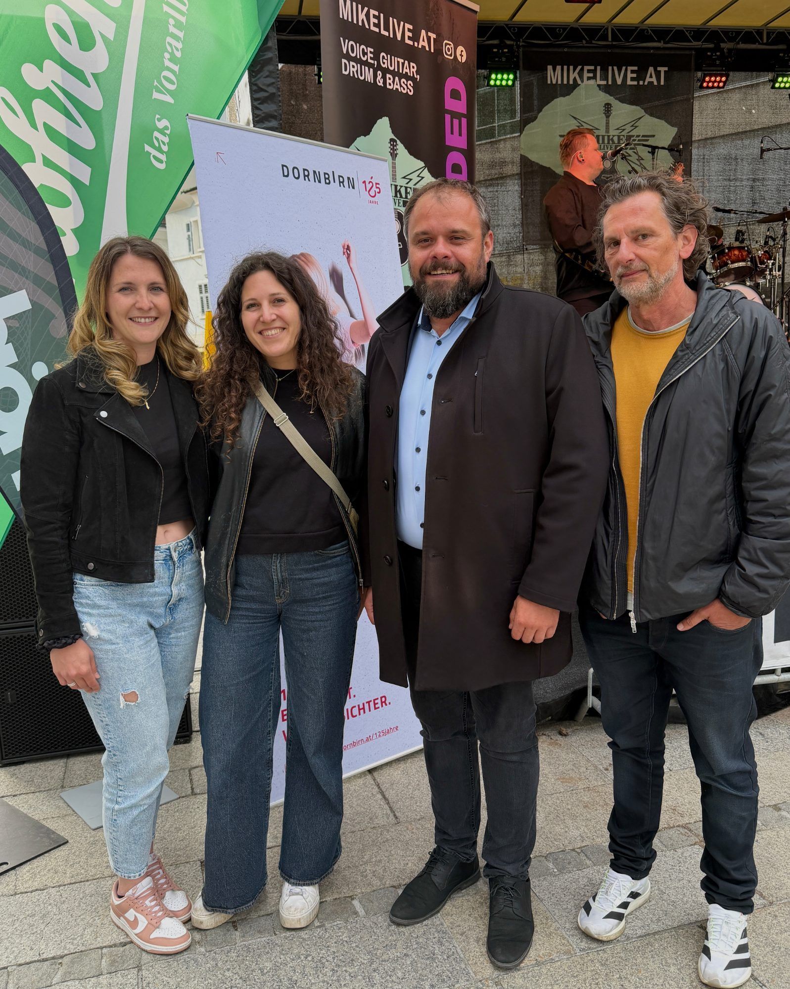 Joana da Costa, Verena hofer, Bgm.Markus Fäßler, Marty Rauch
