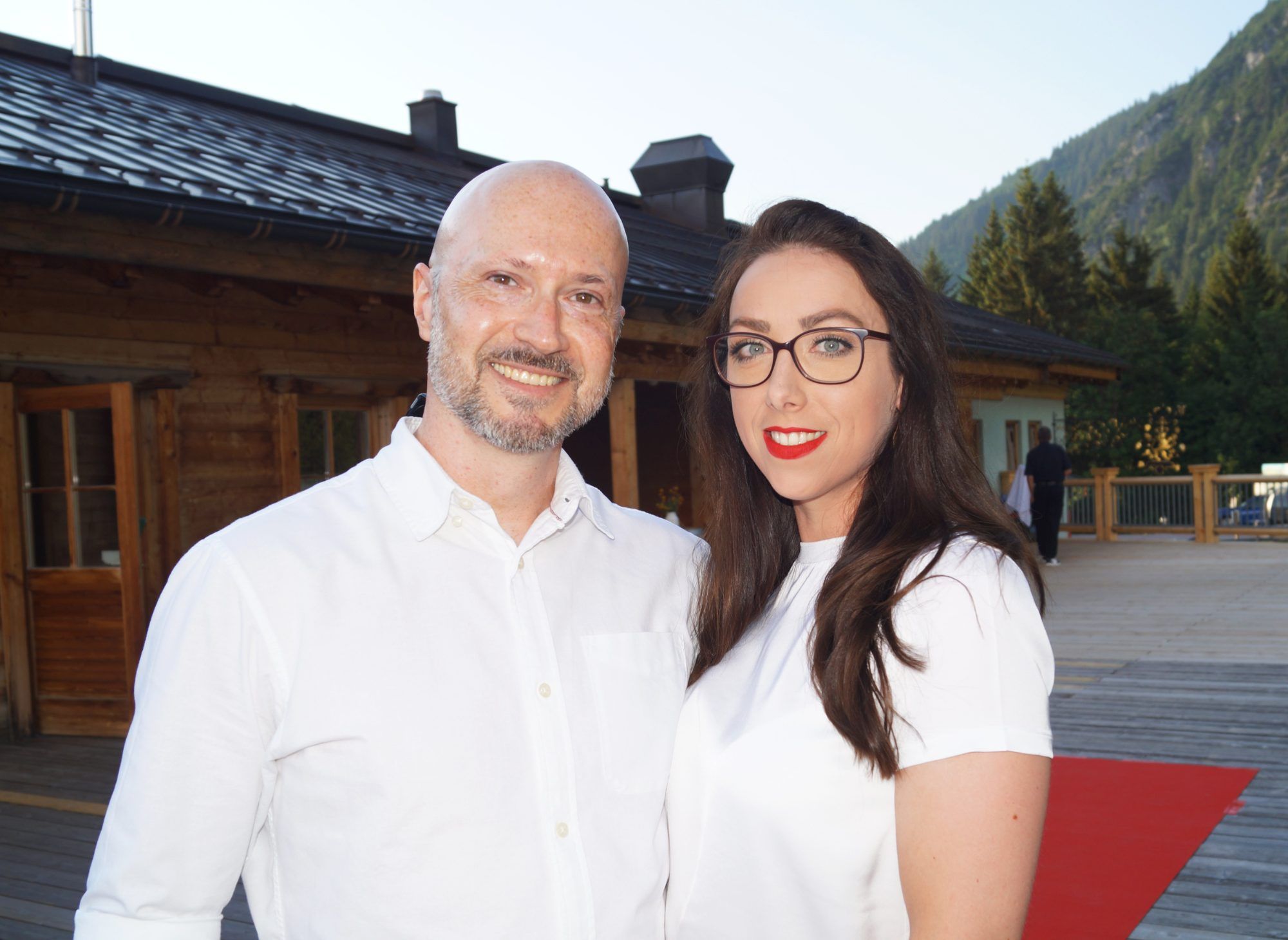 Künstler Harald Mauerlechner und Michelle