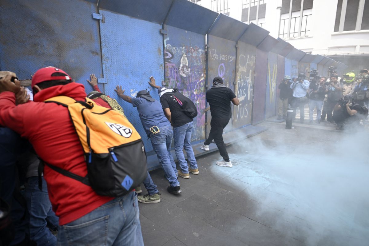 Polizei in Mexiko setzte Tränengas gegen Demonstranten ein