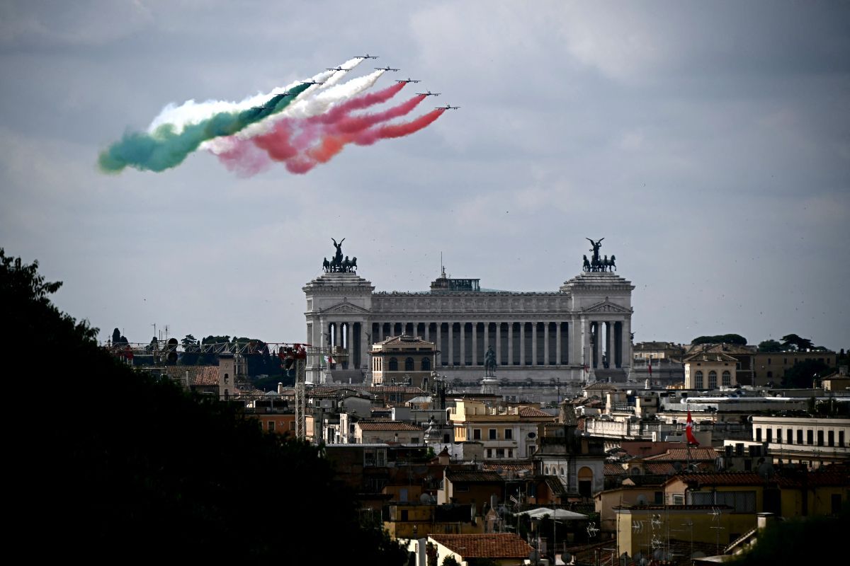 Feiern in Rom zu 80 Jahre Republik in Italien