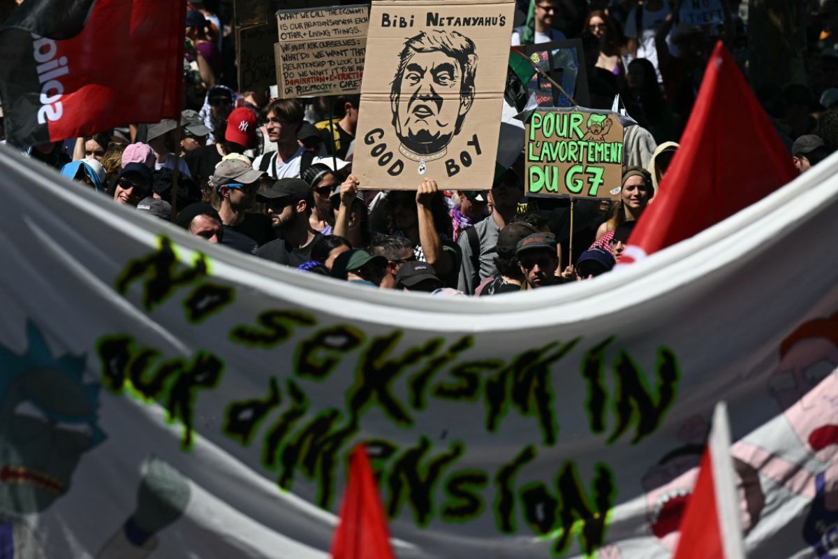 Massive Proteste in Genf gegen bevorstehenden G7-Gipfel