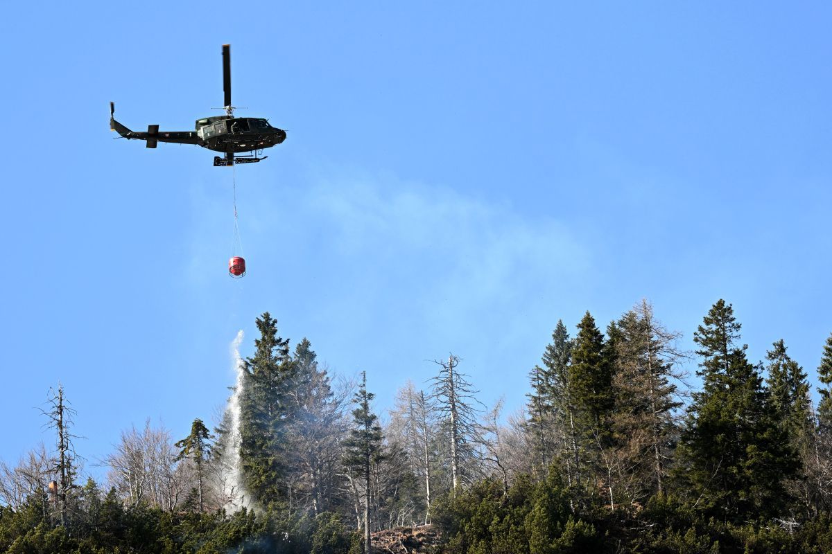 Schwieriger Waldbrandeinsatz in Ebensee