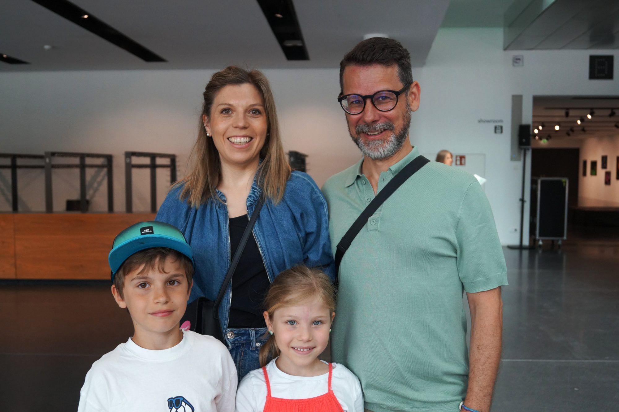 Sabine und Frank Heinzle mit Sebastian und Florentina