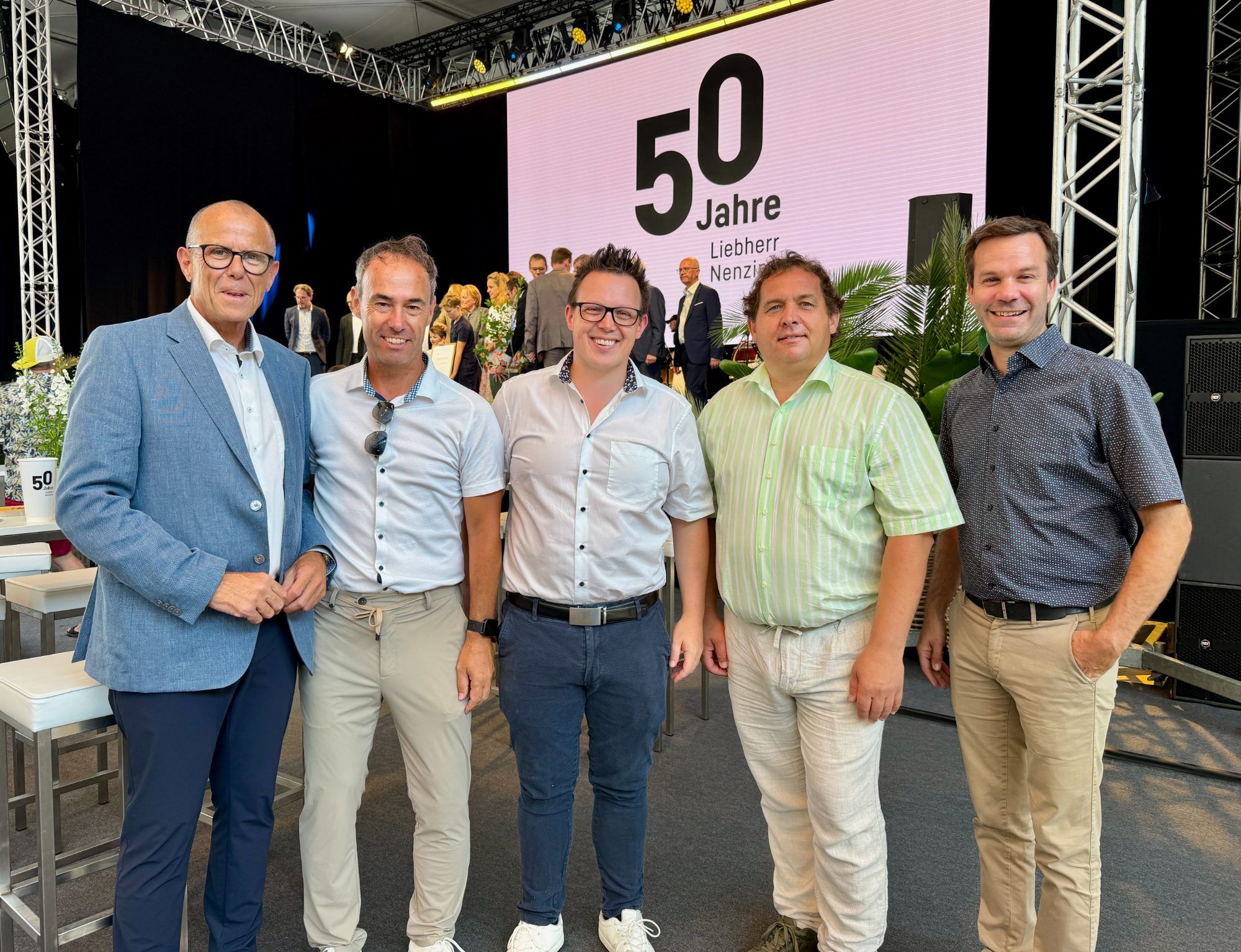 Walgau Bürgermeister Walter Gohm,Wolfgang Lässer, Simon Lins, Andreas Dobler und Florian Themeßl-Huber