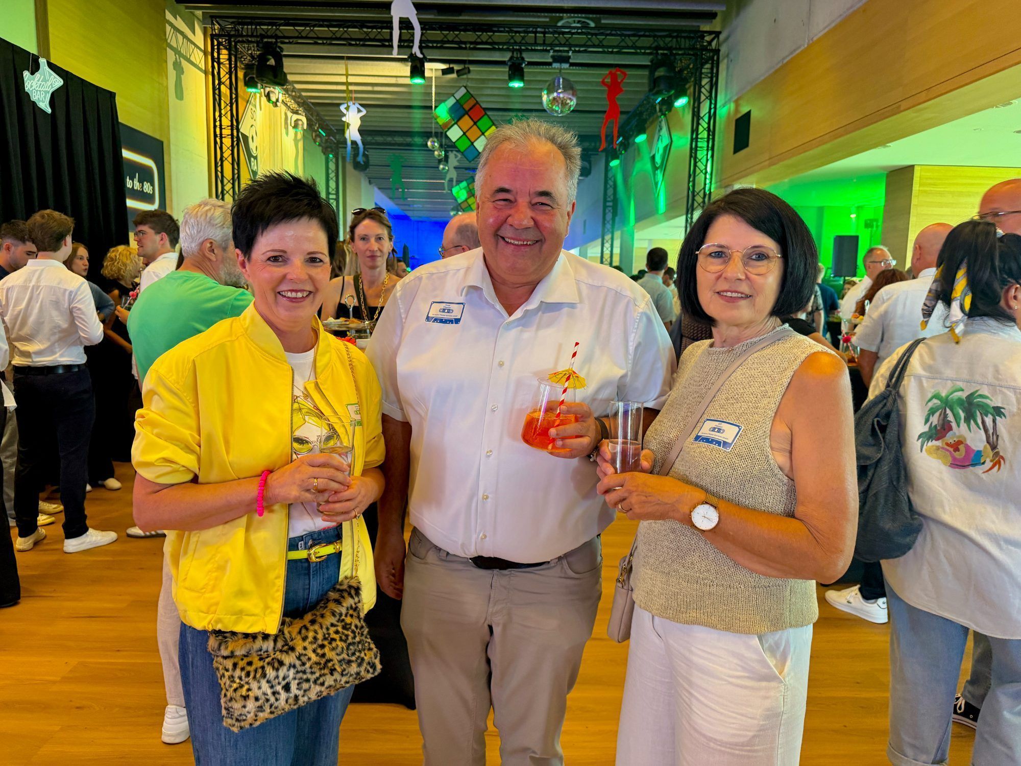 Beste Stimmung: Sonja Gunz, Peter und Elfi Pfanner