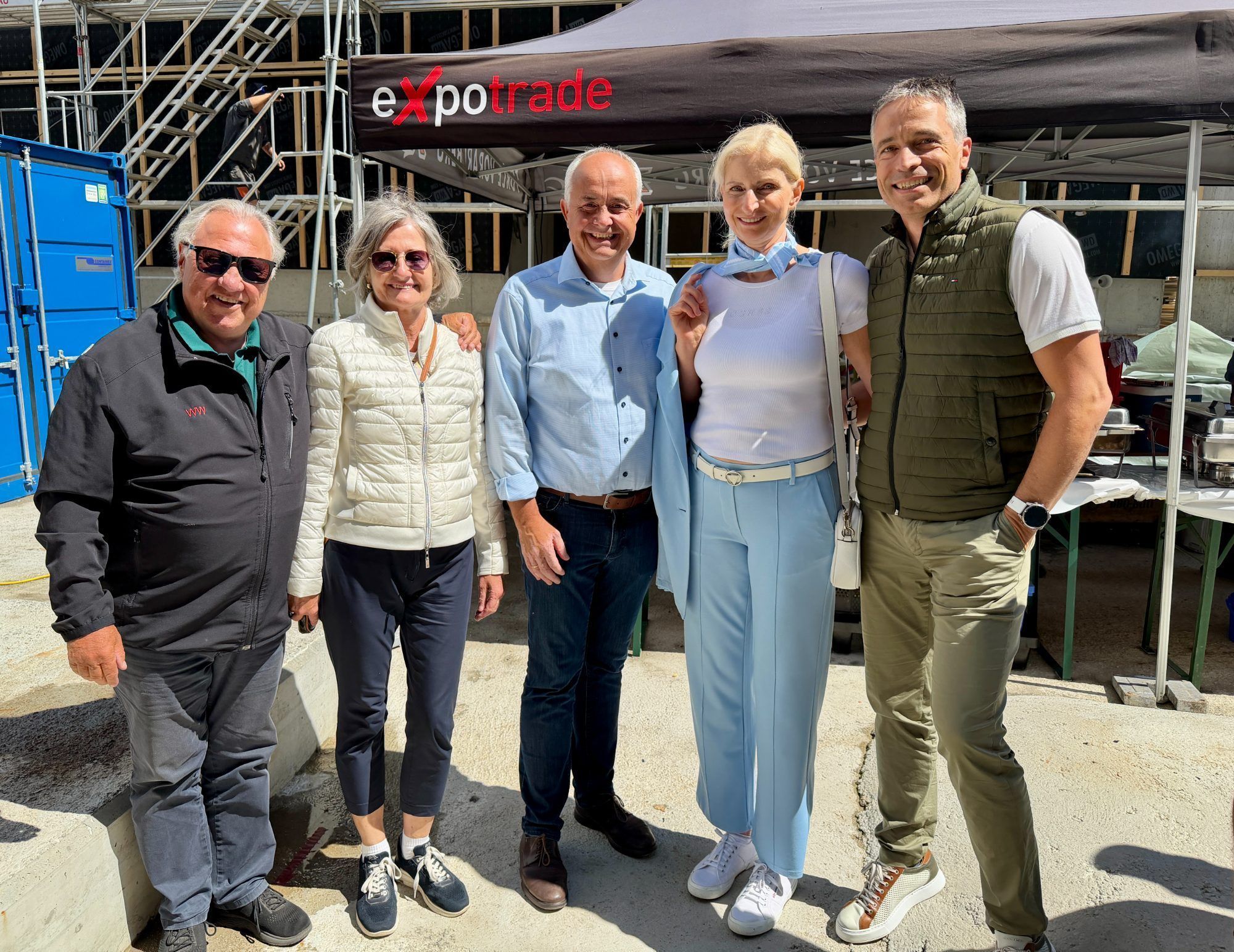 Walter und Elisabeth Waibel, Manfred Böhmwalder, Bettina und Clemens Seewald