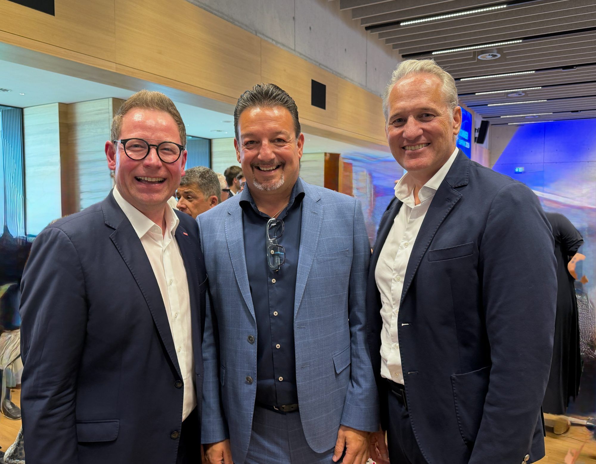 Bestens gelaunt: Markus Klement, Manfred Miglar und Martin Ohneberg