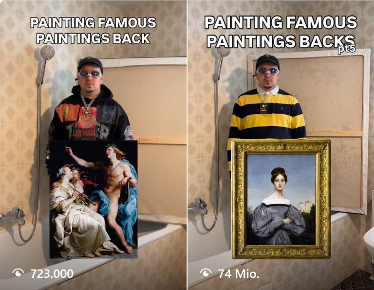 painting famouse paintings back