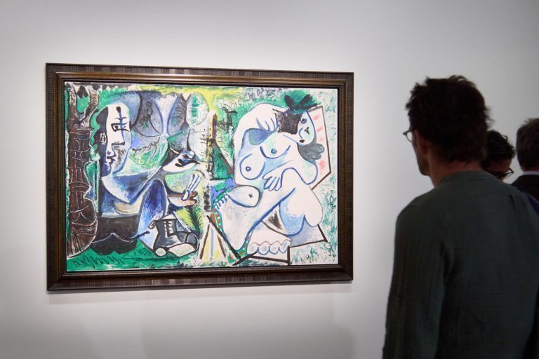 Pablo Picasso’s Le peintre et son modèle dans un paysage (1963)