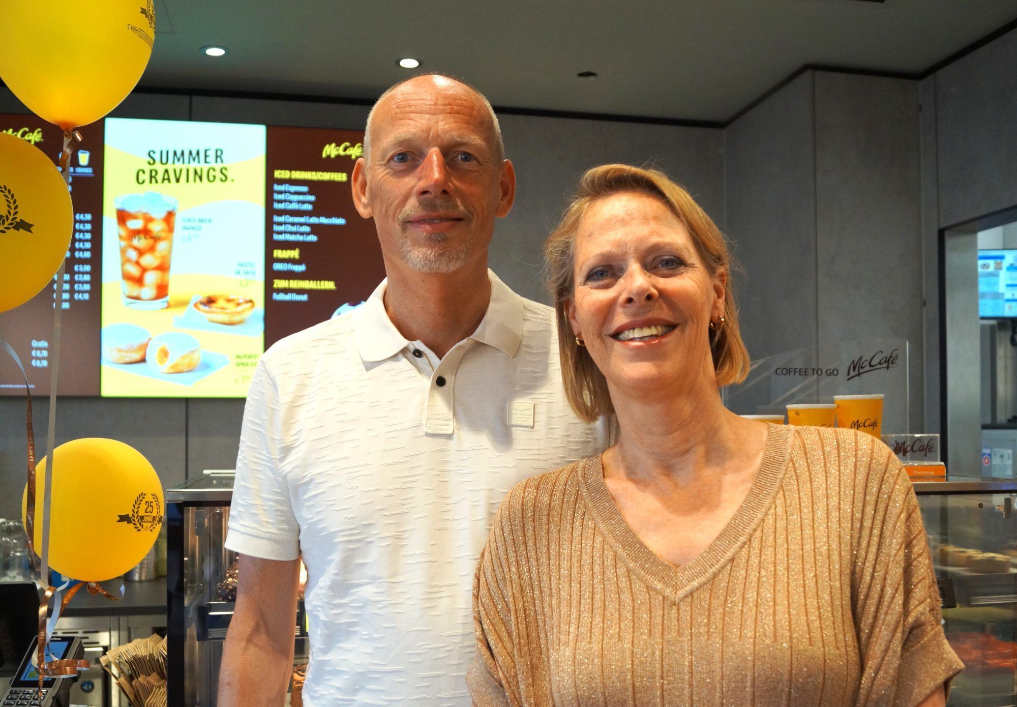 Bruder Pieter und Schwägerin Annemieke genossen den Abend