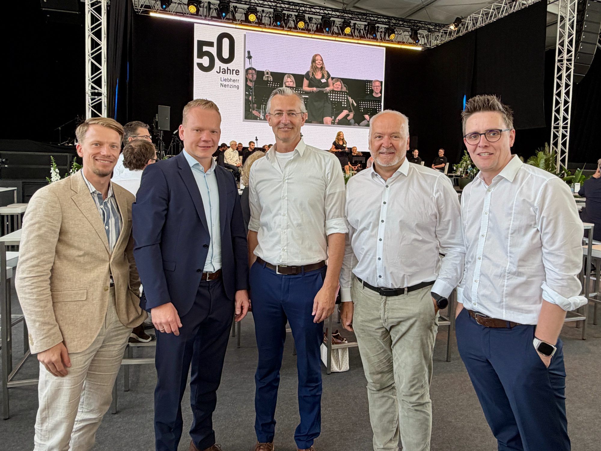 Simon Kampl, Christof Bitschi, Jimmy Heinzl, Elmar Hartmann und Georg Burtscher