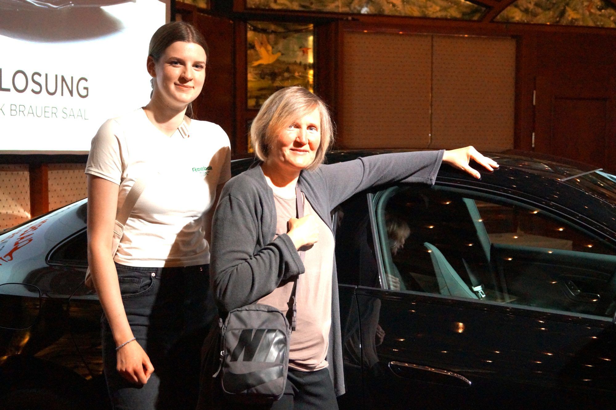 Finnja und Katja Krause aus Thüringen versuchten ihr Glück