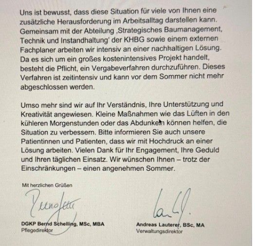 Großes Schwitzen im LKH Feldkirch: Ausbau von Kühlgeräten sorgt für Unmut