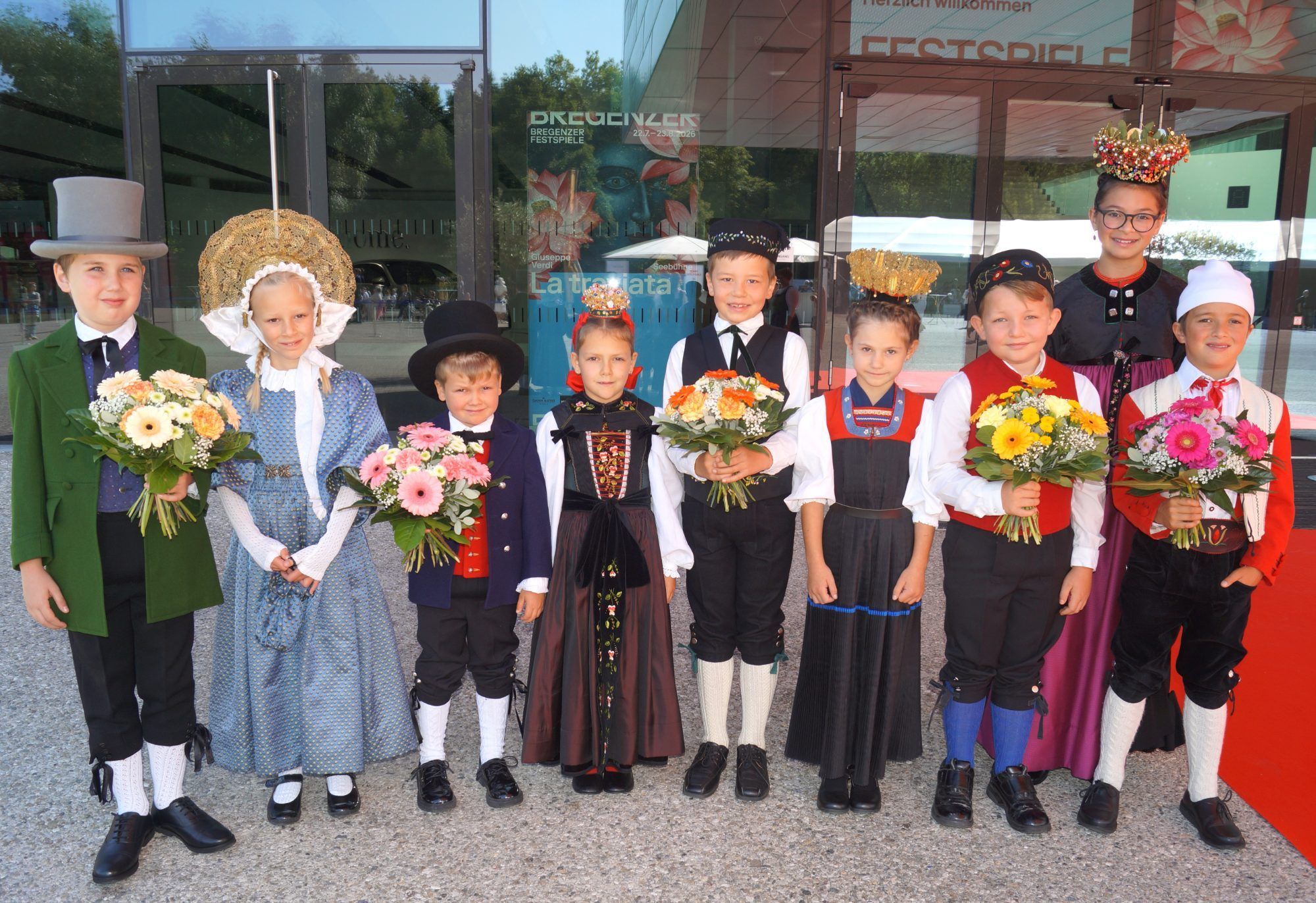 Die Kinder vom Vorarlberger Landestrachtenverband