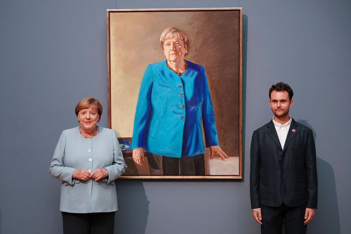 Spät, aber doch: Offizielles Merkel-Porträt präsentiert