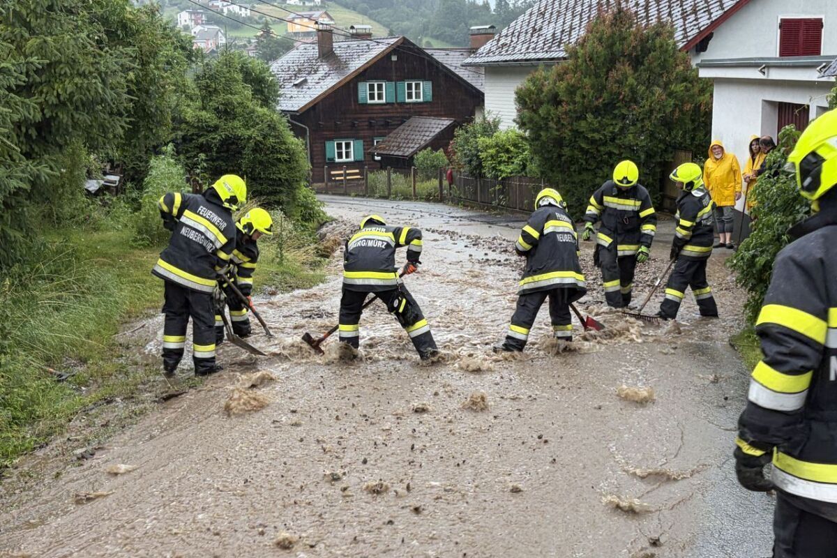 Kleinere Unwetterschäden in der Obersteiermark