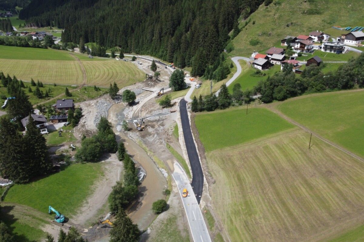 Tiroler Gletscherstraße bald offen, Ersatzstraße im Pitztal