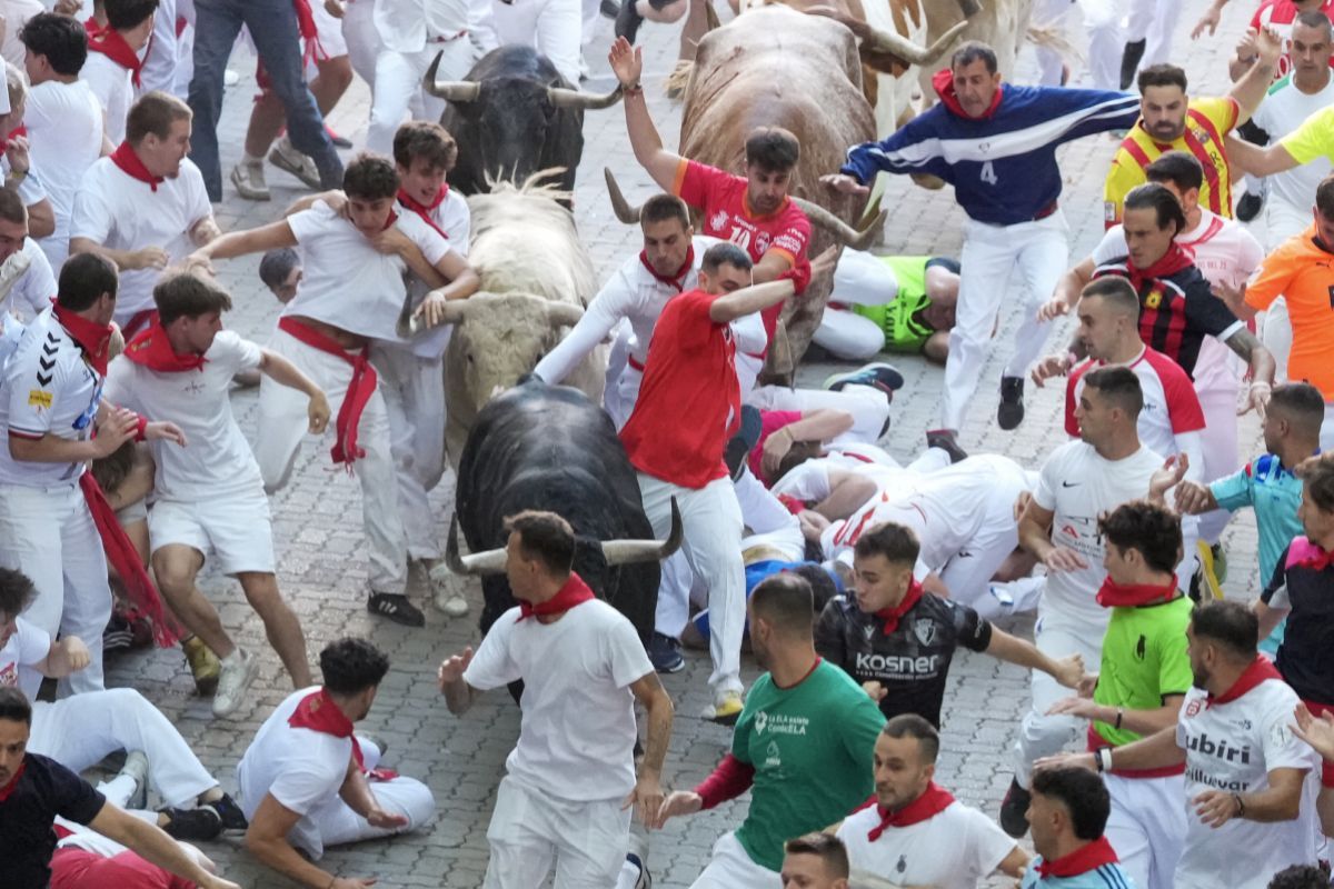 Verletzte bei umstrittener Stierhatz in Pamplona