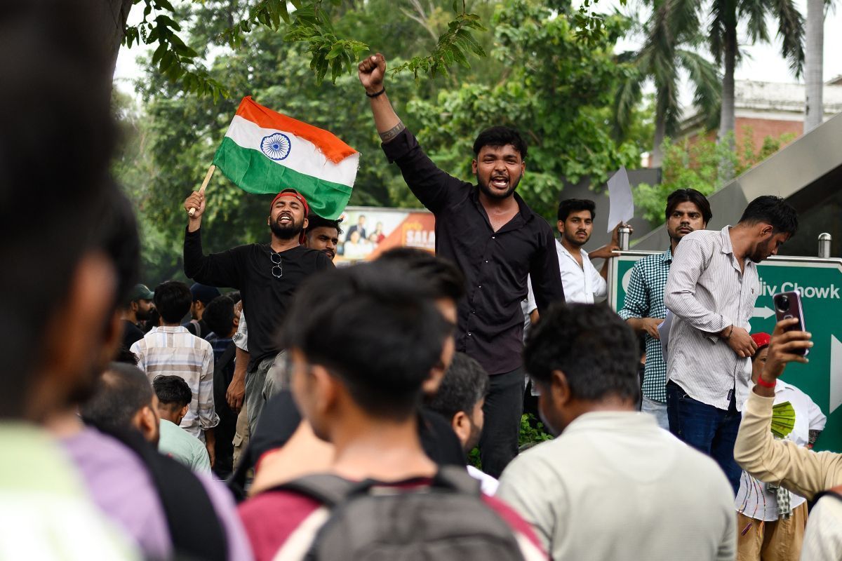 Polizeigewalt bei Anti-Regierungsdemo in Indien