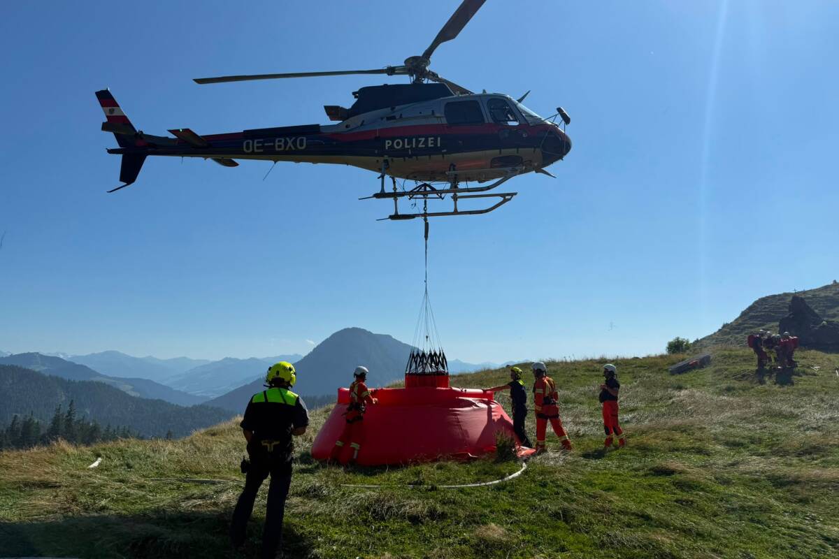 Löscharbeiten bei Waldbrand in Tirol fortgesetzt