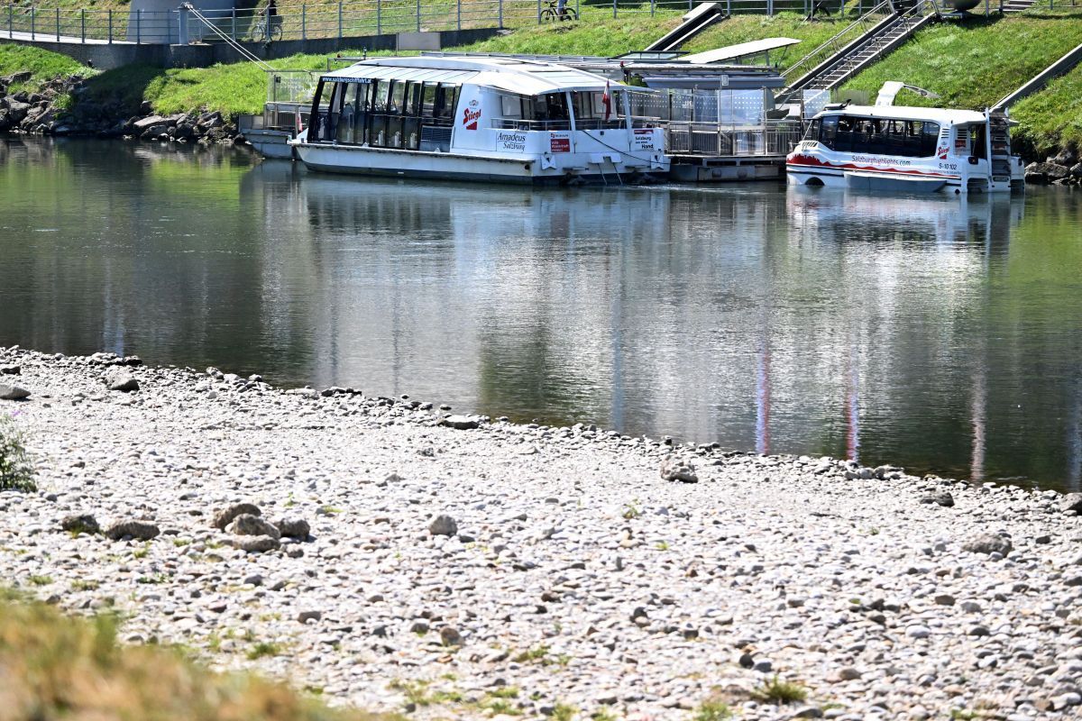 Wassermangel: Salzach-Schifffahrt in Salzburg eingeschränkt