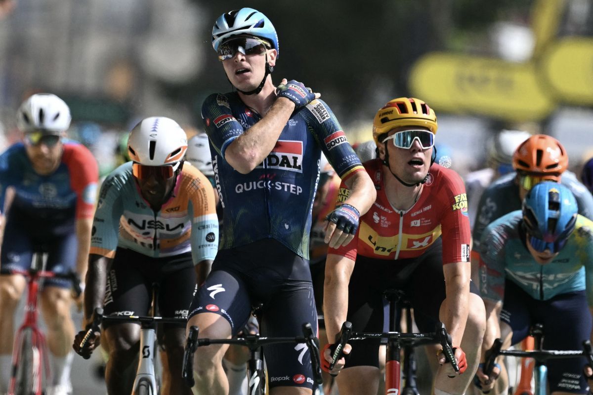 Tim Merlier gewinnt im Sprint Tour-Flachetappe nach Bordeaux