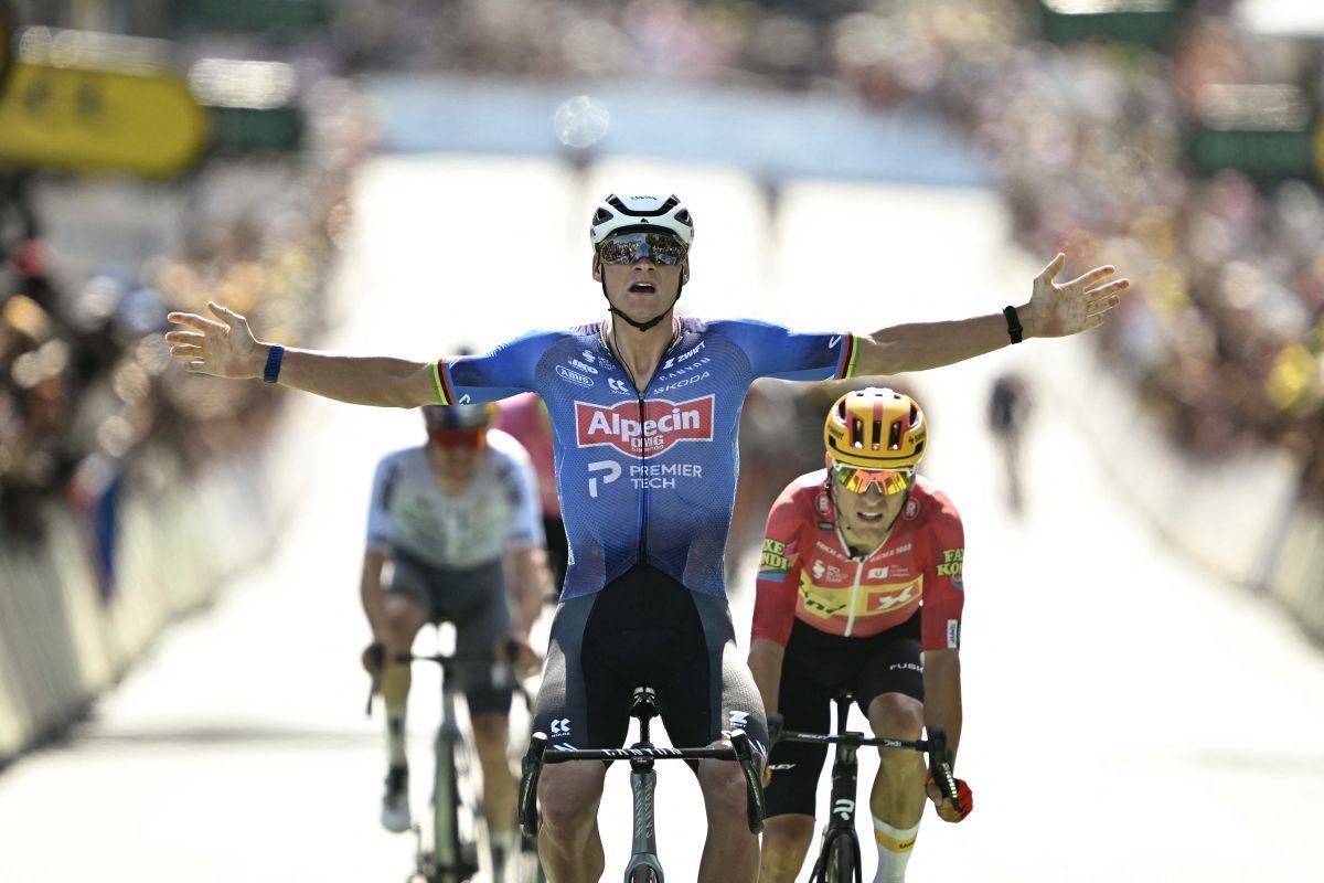 Van der Poel gewinnt Hitze-Etappe der Tour de France