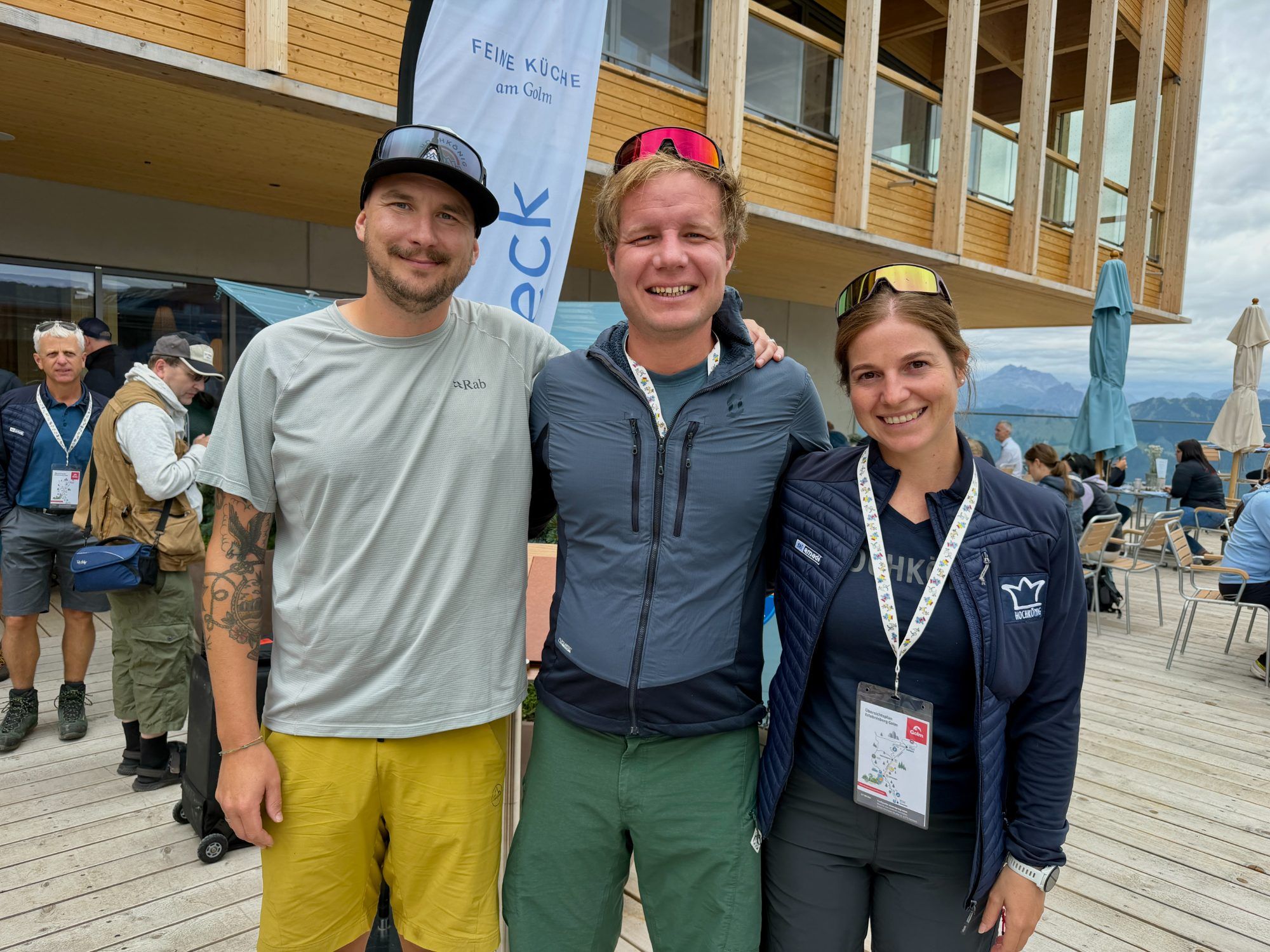 Aus Salzburg:Sebastian Nadeje, Simon Guggi und Kathrin Hohenwarter