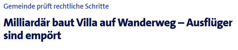 Gesperrter Wanderweg in Lochau: Jetzt gehen die Wogen hoch