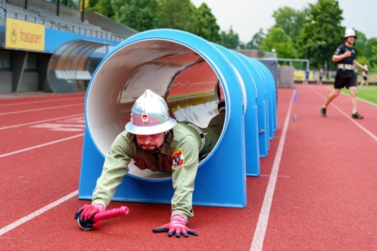 Feuerwehr Düns bei der "Olympiade" in Eisenstadt: "Das ganze Dorf fiebert mit uns mit"