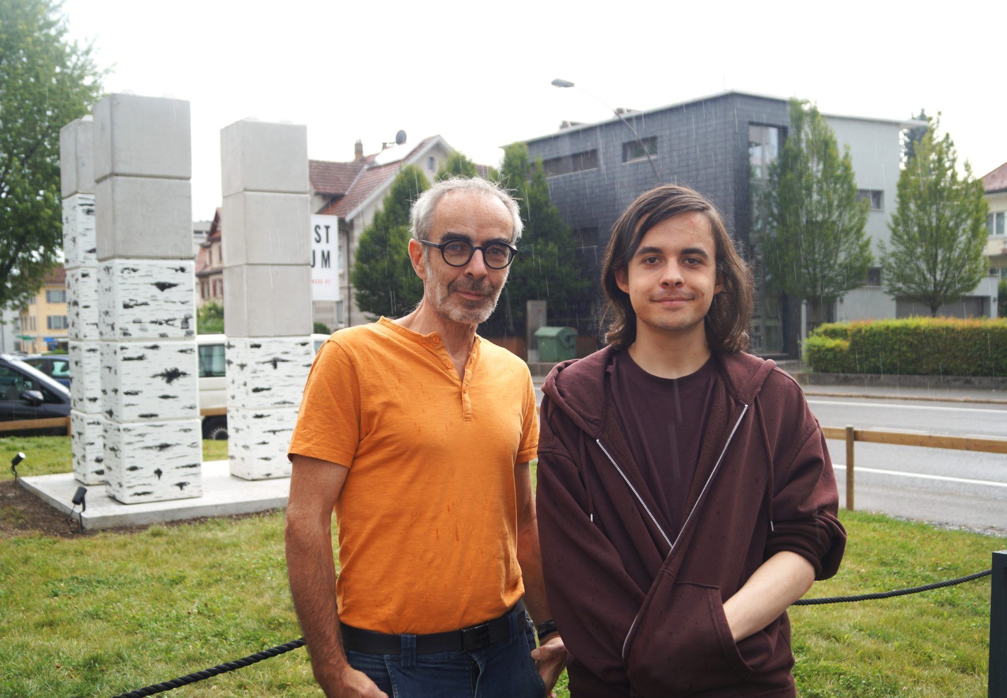 Künstler Roland Adlassnig und Leonard Ramersdorfer